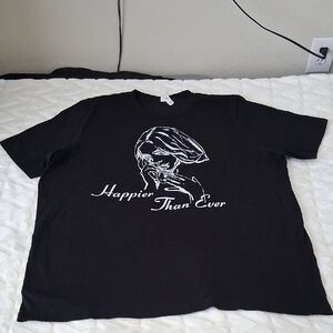 Bella Canvas Black Graphic Tee with White Print